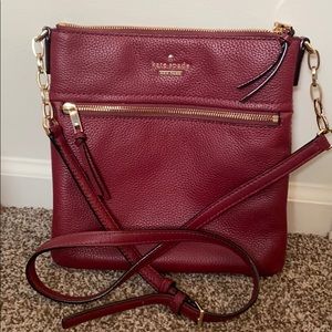 Kate Spade Leather Crossbody - Fig Jam